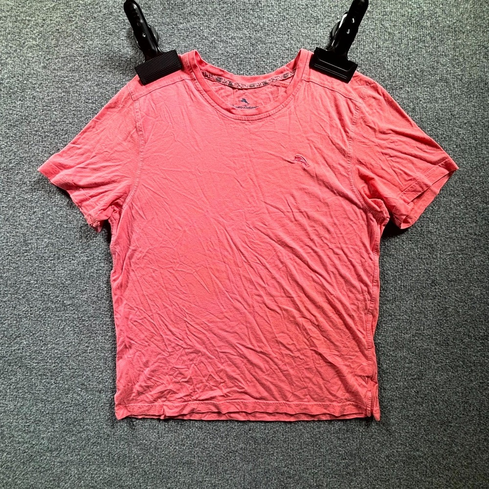 Tommy Bahama Mens Coral Pink Marlin Embroidered T-Shirt Medium TR61500